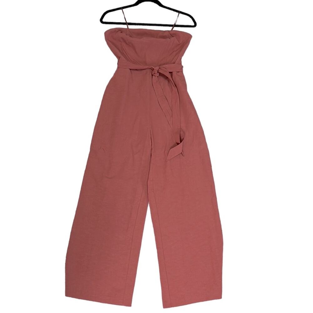 Willow Ryan Strapless Wide Leg Jumpsuit In Clay Women’s size small - Picture 7 of 11